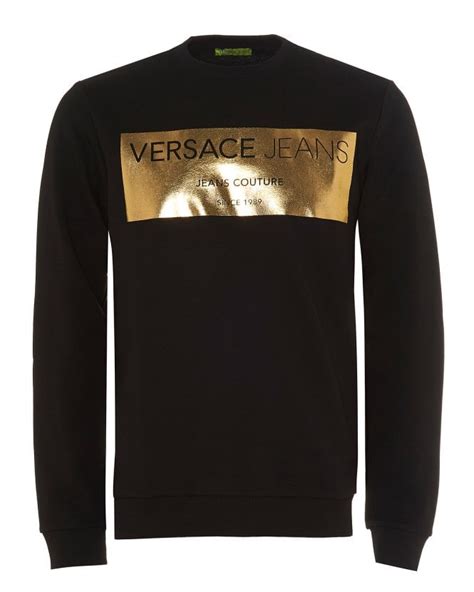 versace sweatshirts herren sale|Versace crew neck sweater.